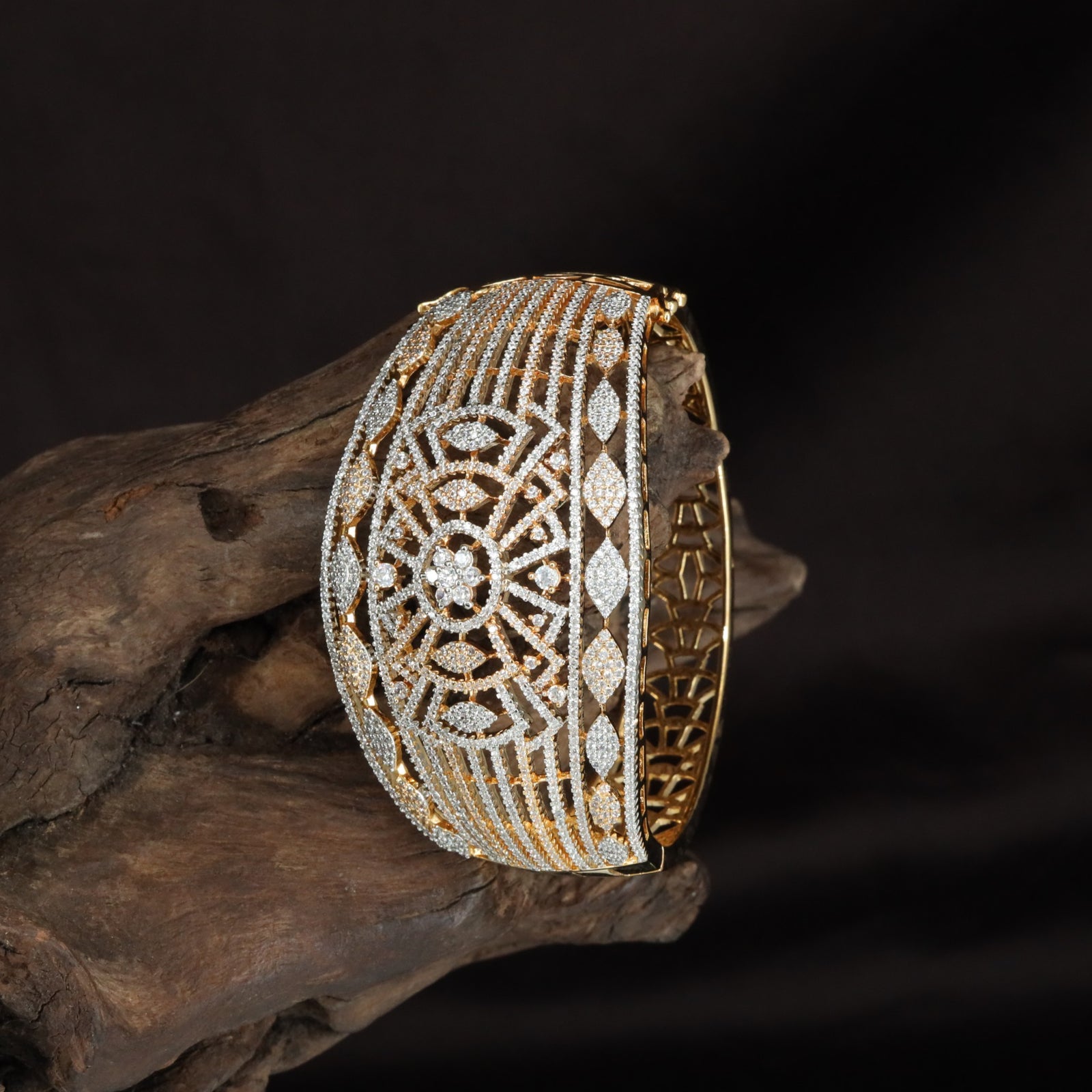 Domecrest Floral Panel Kada featuring Raised Grid Styling