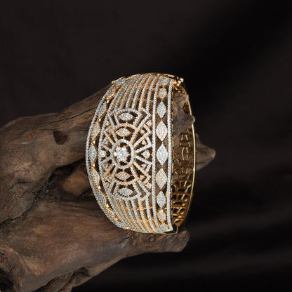 Domecrest Floral Panel Kada featuring Raised Grid Styling