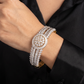 Facetrail Ribbed Kada with Circular Carved Center Design