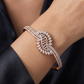 Open Petal Crystal Kada with Refined Floral Detailing