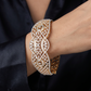 Vintage Twist Broad Kada with Raised Wave Frame Detailing