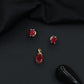 Classic oval pendant set with minimalist styling