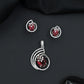 Timeless swirl pendant set with floral-inspired craftsmanship