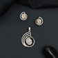 Timeless swirl pendant set with floral-inspired craftsmanship