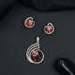 Timeless swirl pendant set with floral-inspired craftsmanship