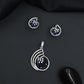 Timeless swirl pendant set with floral-inspired craftsmanship