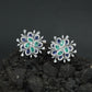 Botanical Burst Stud Earrings with Petal Inspired Styling