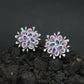 Botanical Burst Stud Earrings with Petal Inspired Styling