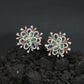 Botanical Burst Stud Earrings with Petal Inspired Styling
