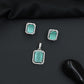 Rectangular pendant set with framed centerpiece design