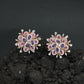 Botanical Burst Stud Earrings with Petal Inspired Styling