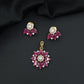 Festive blossom pendant set with petal cluster craftsmanship
