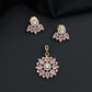 Festive blossom pendant set with petal cluster craftsmanship