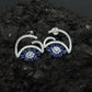 Marquise Petal Stud Earrings with Open Arc Construction
