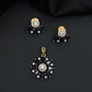 Festive blossom pendant set with petal cluster craftsmanship
