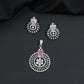 Classic circular pendant set with detailed medallion styling