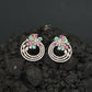 Blossom Ring Stud Earrings with Layered Circular Detailing