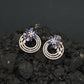 Blossom Ring Stud Earrings with Layered Circular Detailing