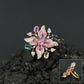 Decorative Floral Finger Ring with Radiating Bloom Pattern