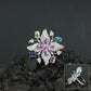Decorative Floral Finger Ring with Radiating Bloom Pattern