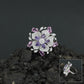 Floral Garden Finger Ring with Ornamental Petal Composition