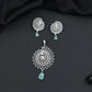 Elegant flower pendant set with concentric floral construction and statement medallion design
