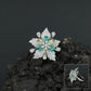 Floral Burst Finger Ring with Nature Inspired Design