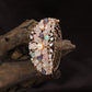 Floral Bouquet Rose Gold Kada with Layered Petal Styling
