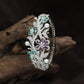 Decorative Floral Kada with Leaf and Blossom Detailing