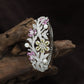 Decorative Floral Kada with Leaf and Blossom Detailing