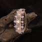 Radiating Bead Rose Gold Kada with Ornamental Appeal