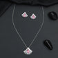 Designer chain with pendant showcasing a fan-inspired silhouette and geometric border detailing