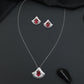 Designer chain with pendant showcasing a fan-inspired silhouette and geometric border detailing