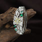 Bloom Spray Rose Gold Kada with Leaf Pattern Styling