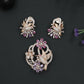 Rose Gold Pendant Set with Pigeon and Bloom Detailing