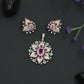 Pendant Set with Leaf Petal Floral Composition