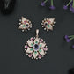 Pendant Set with Leaf Petal Floral Composition