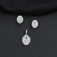 Decorative oval pendant set showcasing timeless craftsmanship and balanced design