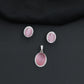 Decorative oval pendant set showcasing timeless craftsmanship and balanced design