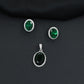 Decorative oval pendant set showcasing timeless craftsmanship and balanced design