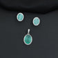Decorative oval pendant set showcasing timeless craftsmanship and balanced design