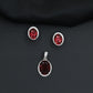 Decorative oval pendant set showcasing timeless craftsmanship and balanced design
