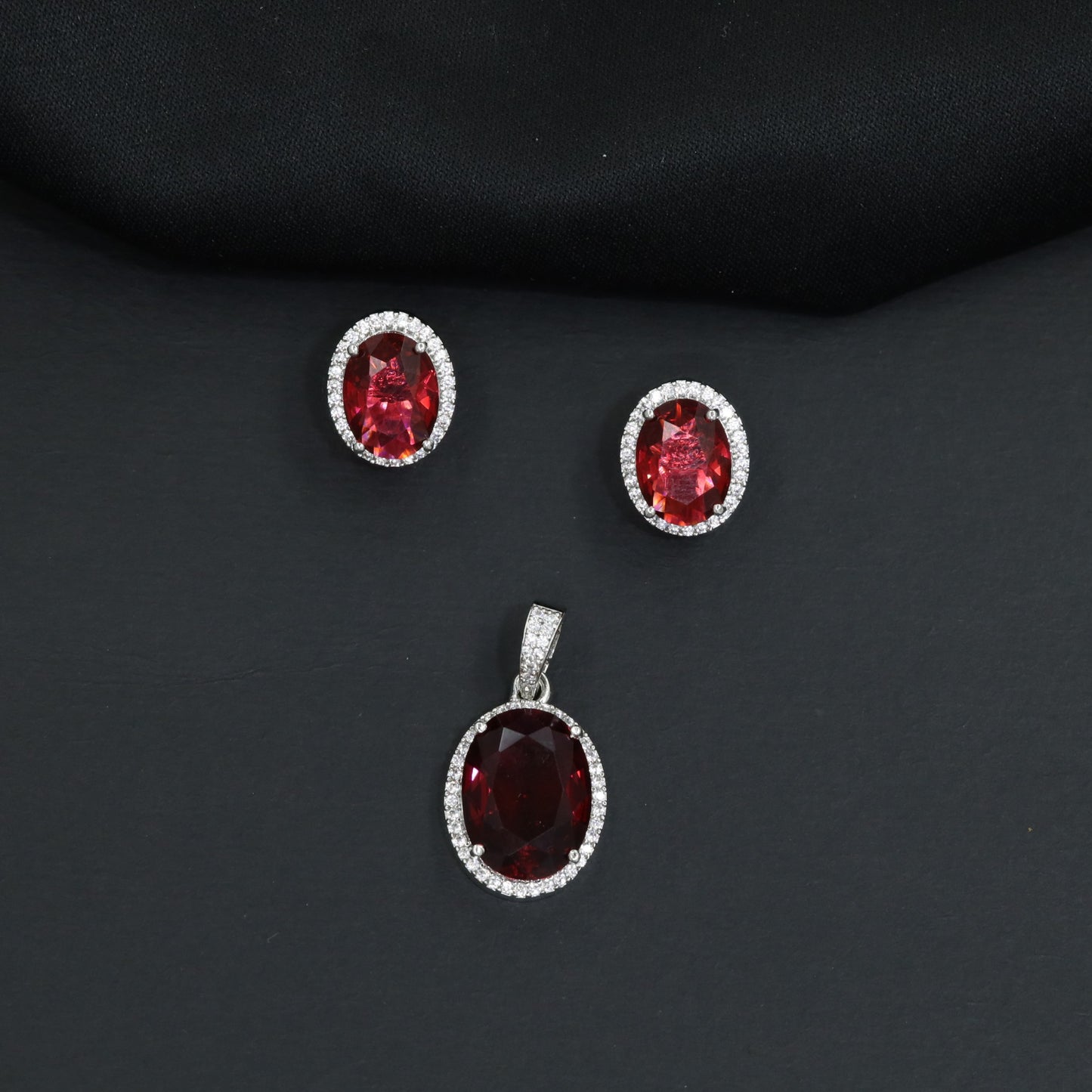 Decorative oval pendant set showcasing timeless craftsmanship and balanced design