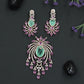 Crystal Pendant Set with Ornamental Arch Composition