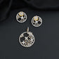 Artistic Butterfly Pendant Set with Framed Garden Pattern