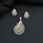Premium pendant set showcasing dualâ€‘tone ornamental detailing