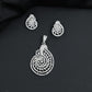 Premium pendant set showcasing dualâ€‘tone ornamental detailing