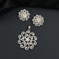 Elegant pendant set with swirling floral framework