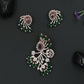 Ornamental Paisley Rose Gold Pendant Set with Radiating Design