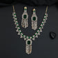 Chandelier fringe necklace set with pendant tassel centerpiece